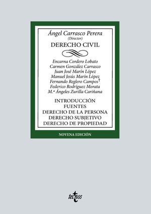 DERECHO CIVIL. INTRODUCCIÓN. FUENTES. DERECHO DE LA PERSONA. DERECHO SUBJETIVO. DERECHO DE PROPIEDAD ED. 2023